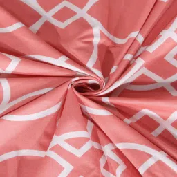 klotthe Multicolor Geometric 300 TC Cotton Single Bedsheet with 1 Pillow Cover image 4