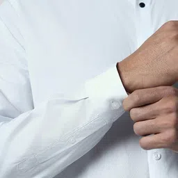 van heusen V Dot Textured Slim Fit Classic Formal Shirt image 2