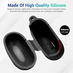 KANSOL Silicone Velcro Earbuds Case For Realme TechLife Buds T100 image 2