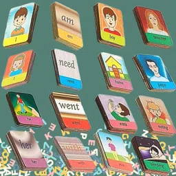 bkdt marketing Early Education Sentence Maker Flash Cards Game with 90 Durable Multicolor Cards image 4