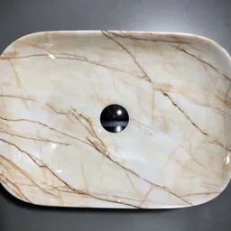 well set Premium Designer Ceramic (Size18*13*5inch) 1080 Wash Basin Table Top Basin image 3