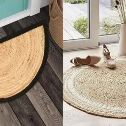 siya textiles 60 cm X 60 Jute Carpet-picture-10