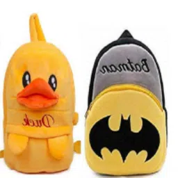 aveek Small 10 L Backpack New AVK_Combo of 2 grey batman, yellow duck32.5-picture-27