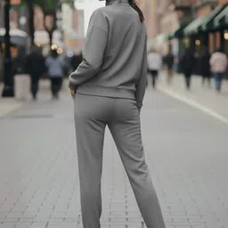 mack jonney Solid Women Track Suit image 3