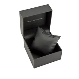 French Connection Men Silver-Toned Dial & Black Leather Straps Analogue Watch FCP31L image 5