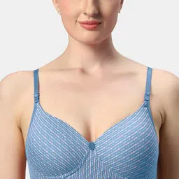 Sonari Maggi Pack Of 2 Striped Lightly Padded T-shirt Bras- All Day Comfort image 4