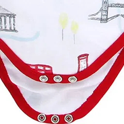 EIO Infants Pack Of 3 Printed Pure Cotton Bodysuit image 3