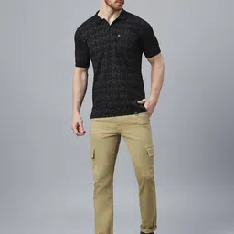 Klub Fox Men Printed Polo Collar Pockets T-shirt image 5
