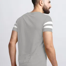 AUSK Striped Round Neck Half Sleeves T-shirt image 3