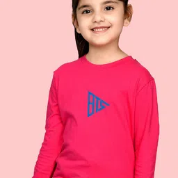 NUSYL Girls Geometric Printed Cotton T-shirt image 5