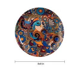 kolorobia Peacock Admiration Decorative Plate image 3