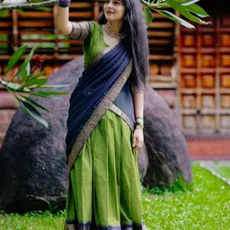 pavitraa sarees Solid Semi Stitched Lehenga Choli-picture-12