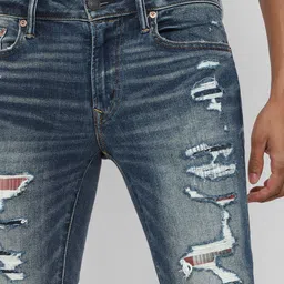AMERICAN EAGLE OUTFITTERS Men Skinny Fit Highly Distressed Jeans image 2