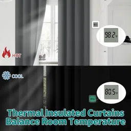 bfam 152 cm (5 ft) Polyester Blackout Window Curtain (Pack Of 2) image 5