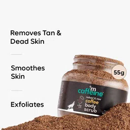 MCaffeine Smooth & Glowing Skin Essentials - Body Wash 200ml & Body Scrub 55g image 5