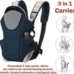 kinderhaus 3in1 Baby Carrier Baby Carry Sling with Safety Belt, Straps – Back & Front Carry Baby Carrier-picture-11