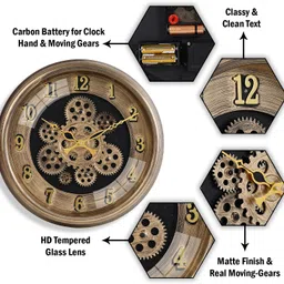 suveharts Analog 33 cm X 33 cm Wall Clock image 2