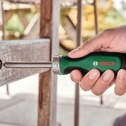 bosch RATCHET SCREWDRIVER WITH 12 BITS Ratchet Screwdriver Set image 5