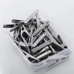 anne-kee Stainless Steel Multipurpose Hanging Clip Rust Free Cloth Peg Clothes Clip Stainless Steel Cloth Clips-picture-14