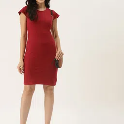 BRINNS Red Sheath Midi Dress image 4