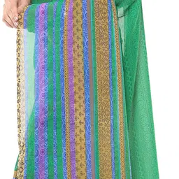 anand sarees Printed, Paisley, Striped Daily Wear Georgette Saree image 2