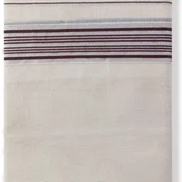 Chithra Fabrics CF 1199 Coffee Mens Silver Fancy Cream Dhoti 4.00Meter Solid Men Dhoti-picture-27