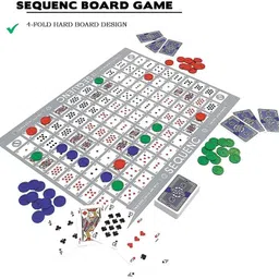 sequence Board Game An Exciting Game Of Strategy Challenging Card Game for Ages 7 Strategy & War Board Game image 2