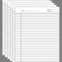 freedy 90 GSM A4 Size Both Side Ruled Sheet for Project Assignment/Practical/Homework (Pack of 40 Sheets) A4 90 gsm A4 paper-picture-25