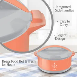 milton Divine Jr Gift, 500/1000/1500, Orange, Pack of 3 Serve Casserole Set image 3