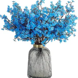 curated cart Gypsophila Flower stick Blue Blue Carnations Artificial Flower-picture-23