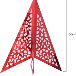 jaicem RED BUBBLE WINDOW Hanging Star Pack of 1 image 3