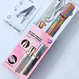 Loyalmart Rechargeable Eyebrow Trimmer & Facial Hair Remover 2 in 1 Painless Eyebrow Razor Trimmer 70 min Runtime 1 Length Settings-image-54