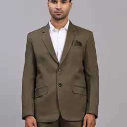 mans fab Men Single Breasted Solid Suit-picture-39