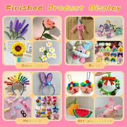 geek arts Pipe Cleaner 100 Pcs for Hobby Crafts, Scrapbooking, DIY Accessory image 5