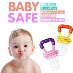smiley mia Baby Rattle nibbler with fruit shape teether for new born baby & infant Teether and Feeder image 4