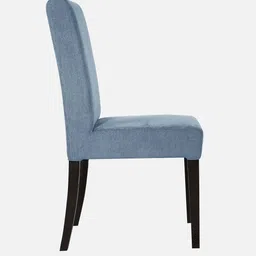 woodsworth from pepperfry Eva Fabric Dining Chair in Ice Blue Colour image 4