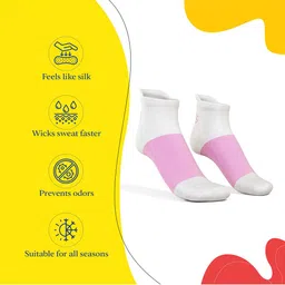 TalkingSox Unisex Pack Of 5 Colourblocked Soft Ankle-Length Socks image 2