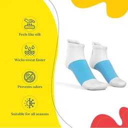 TalkingSox Unisex Pack Of 4 Colourblocked Soft Ankle-Length Socks image 3