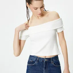 Koton Off-Shoulder Crop Tops image 4