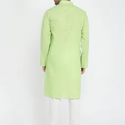 ROYAL KURTA Men Green Kurta with Pyjamas image 5