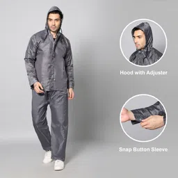 the rainberry Solid Men Raincoat image 4