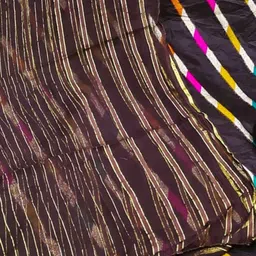 KALINI Woven Design Organza Unstitched Dress Material image 2