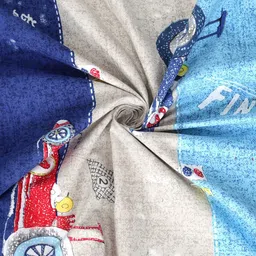 Arrabi Multicoloured Graphic Printed 300 TC King Bedsheet with 2 Pillow Covers image 4