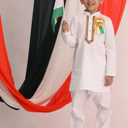 VASTRAMAY Boys Gotta Patti Pure Cotton Kurta with Pyjamas image 5