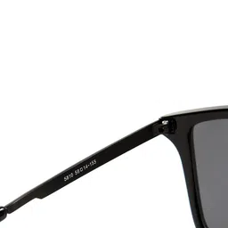 Intellilens Unisex Black Lens & Black Rectangle UV Protected HD Sunglasses image 3