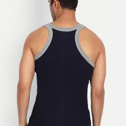 T.T. Titanic Pure Cotton Gym Pack Of 3 Ribbed Basic Vests image 5