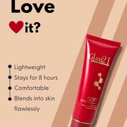 GLAM21 Soft Super Blendable All-Day Lightweight Tube Foundation 50g - Shade 03 image 2