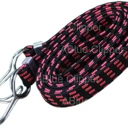 ablue clipper Flat Elastic Rope with Steel Hook | Weatherproof Luggage Rope for Bike , Car Bungee Cord-picture-13