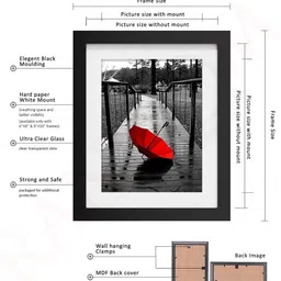 RANDOM Set Of 12 Black Collage Photo Frames image 5