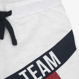 Alan Jones Boys Pack Of 2 Typography Printed Mid-Rise Regular Shorts image 2